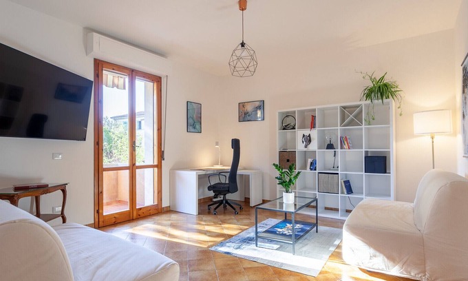Cascina Apartment | Tosco Romagnola Flat with Parking and Balcony