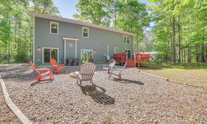 Gaylord House | Tranquil Home on Fowler Lake w/Private Boat Dock!