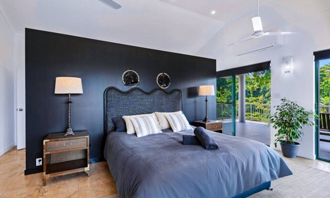 Mission Beach House | Tranquility Grand Bedroom for Couples | Luxury Rainforest Meets Reef | Sleeps up to 2