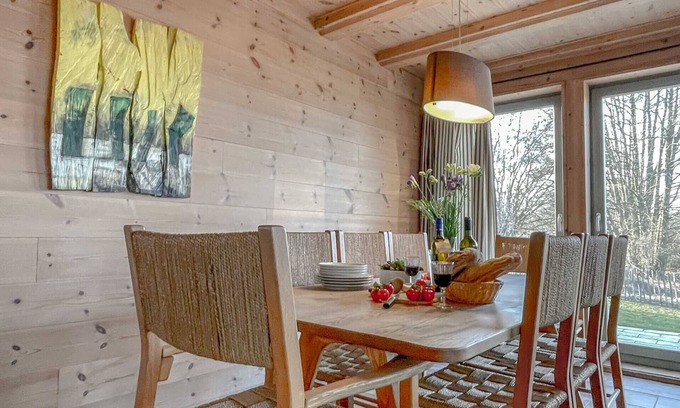Vogelsang-Warsin House | traumHaff® Cozy coastal chalet made entirely of larch wood with fireplace & sauna Baltic Sea