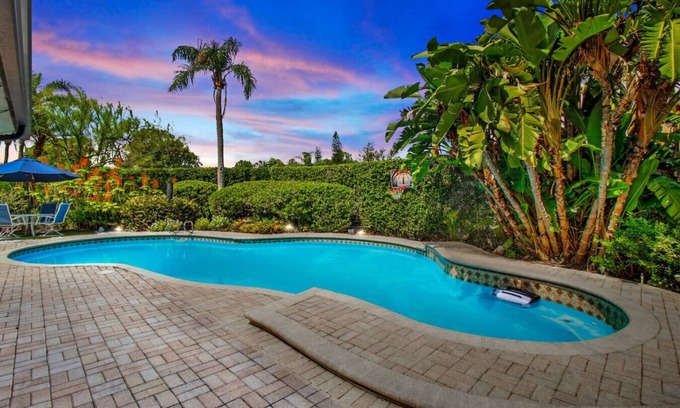 Carrollwood House | Tropical Haven: Private Pool, Hot Tub, and Bliss