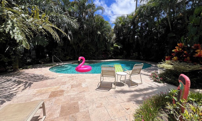Lake Worth Corridor Apartment | Tropical Oasis at Pairadice Palms in Lake Worth Beach, FL - Florida Room