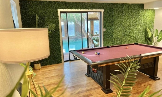 Longmont House | Tropical Pool House