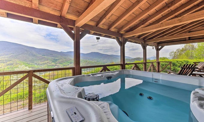 Waynesville Cabin | True Log Cabin w/Game Room, Year-Round Views
