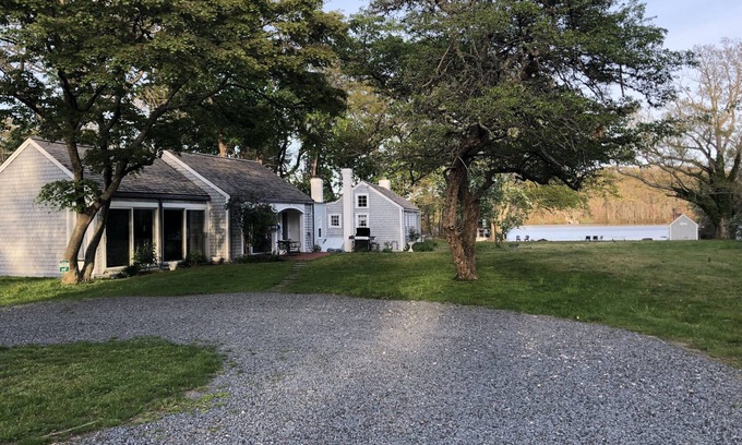 Dennis House | Truly antique Cape Cod house with its own beach on Scargo Lake near bay