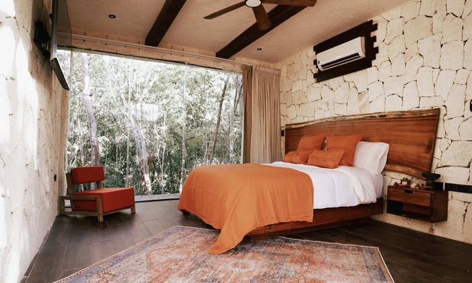Chemuyil Villa | Tulum Jungle Villa 2BR and 2 Sofas in Living Room, complete with full bathrooms!