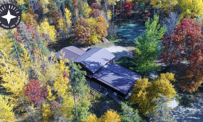 Nisswa House | Two-Bedroom House on 5-Acres with Outdoor Hot Tub, Sauna, and Tennis Court (plus extra cabin)