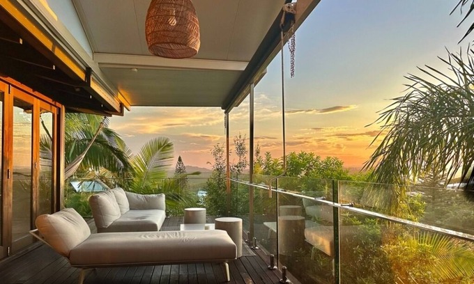 Peregian Beach House | Unique Beachside Treetop House Overlooking Noosa National Park for EPIC Sunsets.