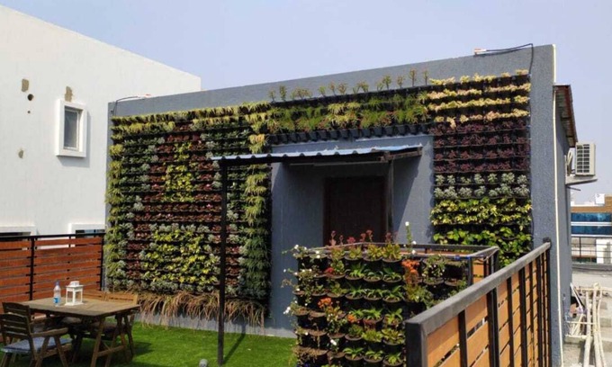 Gachibowli Apartment | Unique Penthouse with vertical garden in heart of Gachibowli
