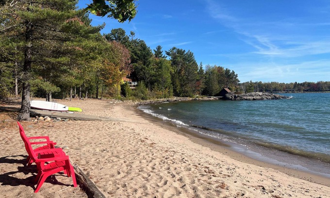 Algoma District Cottage | Unique Private Sandy Beach and Bay