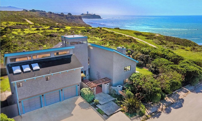 Moss Beach House | Unmatched Ocean, Beach, and Mountain Views – Family-Friendly Retreat.