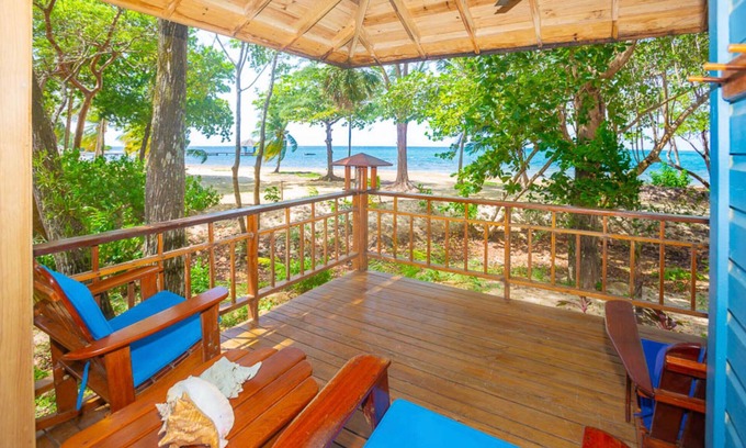 Palmetto Bay House | Unobstructed views, on the beach, steps from pool, dive shop, and restaurant