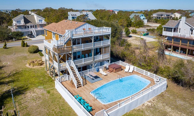 Corolla House | Updated, Corolla Home; 5 mins to Beach, Heated Pool, 2 Hot Tubs, Game Room