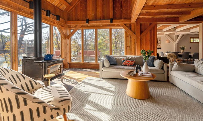 Goreville House | Upscale Lake Cabin with Billiards, Paddle Boards