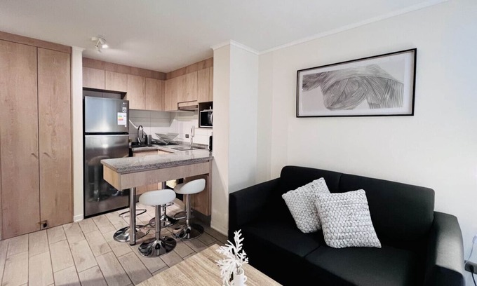 Downtown Santiago Apartment | Urban Yungay Santo Domingo | Home Office Laundry