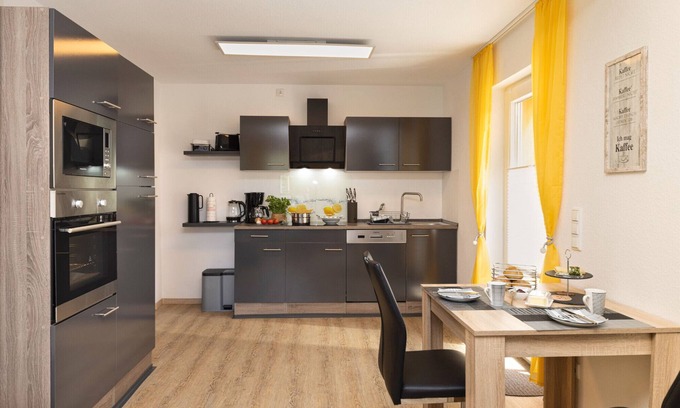 Anzhausen Apartment | Vacation apartment with private patio and view of the stream