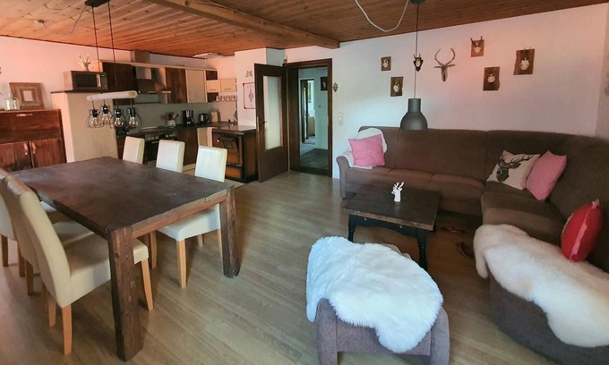 Innernzell Apartment | Vacation home (140 sqm) with a modern mountain hut flair