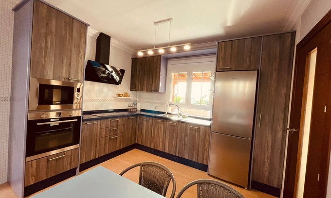 Los Cristianos Villa | Vacation Villa 'Playa D2' with Sea View, Wi-Fi and Air Conditioning