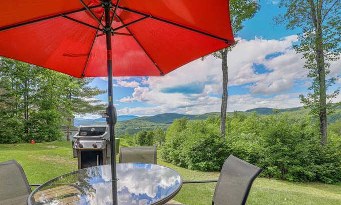 Thornton House | Valley Escape: Gorgeous Mountain Views! Near Loon & Waterville! Indoor Pool, Hot Tub, Gym, Arcade