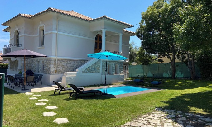 Cap-d'Antibes House | Villa 5*, beach at 500m, A/C, centre at 15min, garden with bbq