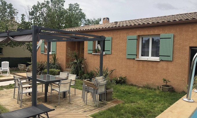 Mejannes-le-Clap House | Villa above ground pool