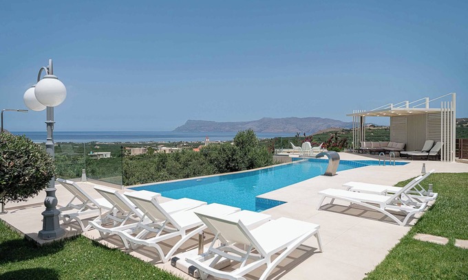 Gramvousa Villa | Villa Aloni I Seaview, Private pool & jacuzzi