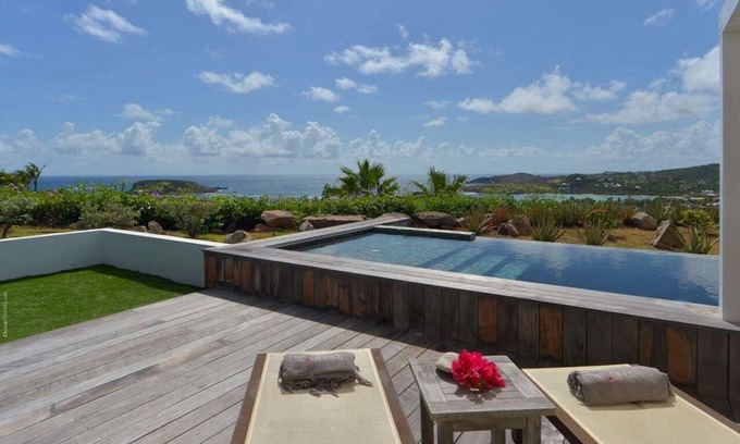 Mont Jean Villa | Villa Alphane- Modern villa, gated community, pool terrace overlooking the ocean