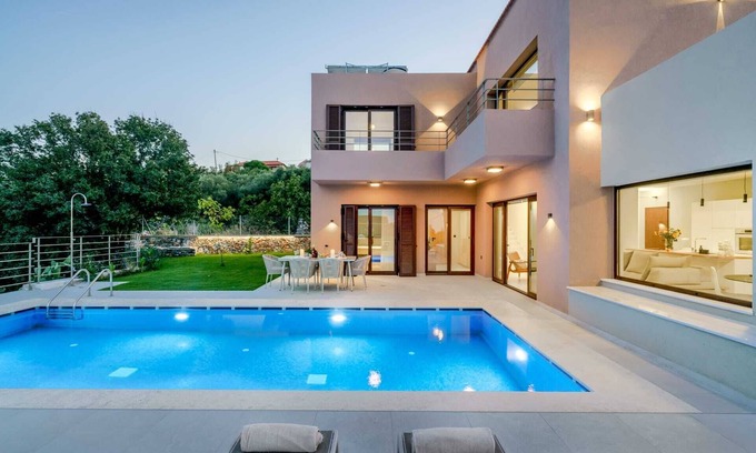 Kefalas Villa | Villa Alya | Heated* pool, luxury & seaviews