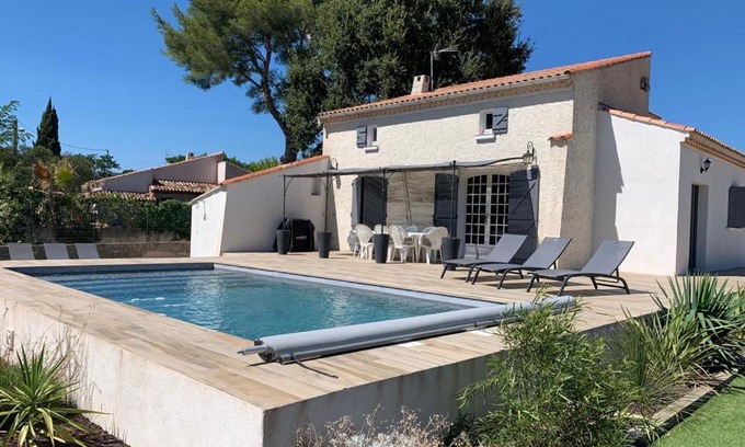 Saint-Cyr-sur-Mer Villa | Villa Andrée avec piscine à proximité de la mer