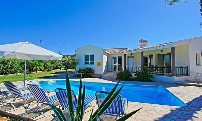 Latchi Villa | Villa Anthoulis: Private villa with pool above Latchi, sea views, a few minutes from the beach