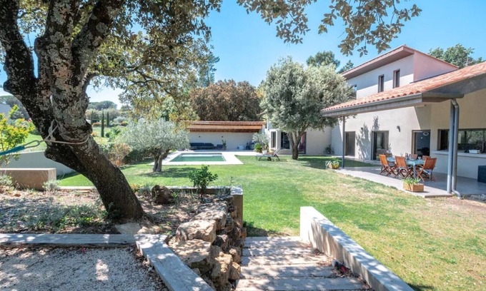 Suze-la-Rousse House | Villa Contemporaine Provence - Piscine