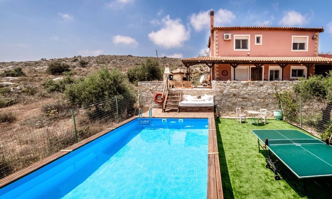 Anopolis Villa | Villa Elise, Beautiful house, A/C, Private Pool, Table Tennis .