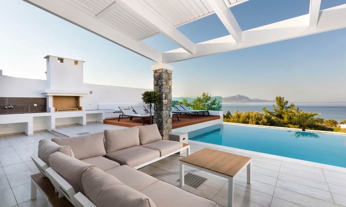 Lindos Villa | Villa Emerald with Private Pool & Sea Views in Lindos (Vlicha beach)