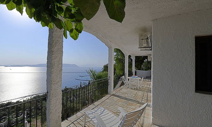 Xanthi Region Villa | Villa ERIKA+VERONICA. Infinity panoramic pool. Privileged view of the Egean sea.