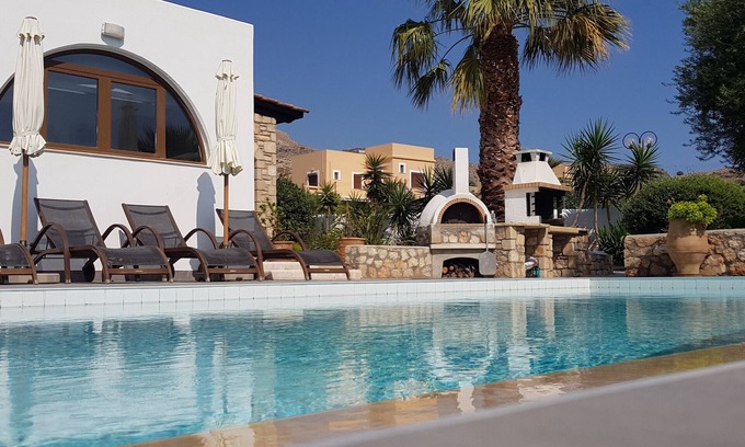 Lindos Villa | Villa Kalisto Set In Mature Gardens with Private Pool And Outstanding Views