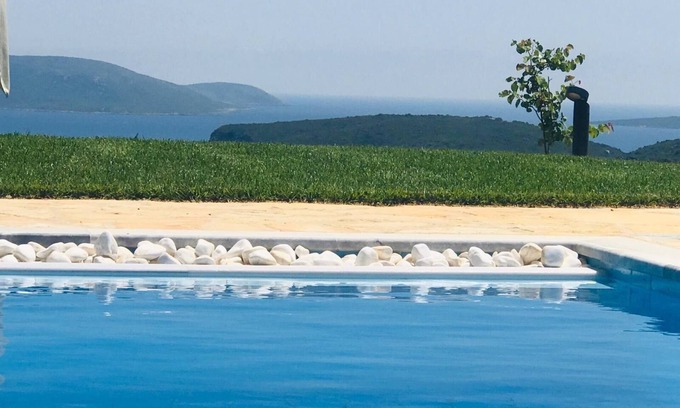 Pylos-Nestoras Villa | Villa Kamaria Luxury villa with private swimming pool, terraces, valley and sea views.
