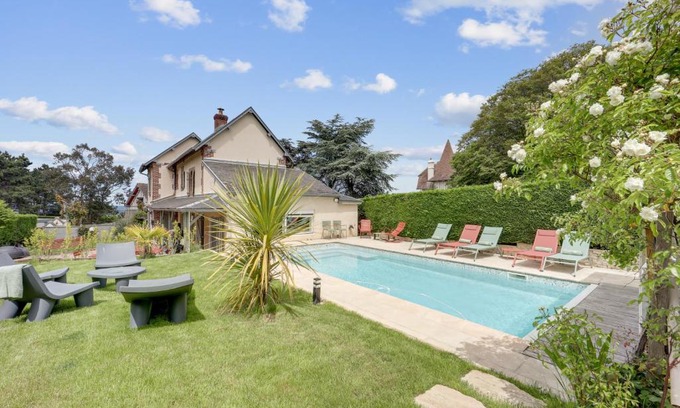 Benerville-sur-Mer Villa | Villa l'Hermitage Piscine Sauna Fitness Deauville