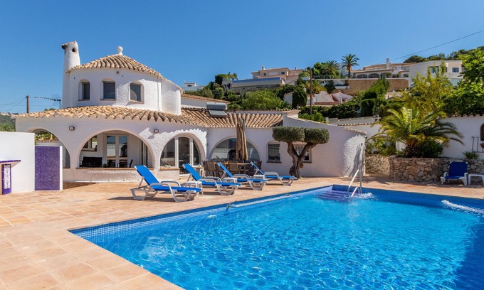Benissa Coast Villa | Villa La Paloma with Pool, Sea and Mountain View, Terrace, A/C & Wi-Fi