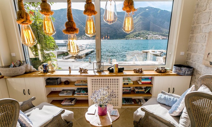 Dobrota Villa | Villa Luna - first line to the sea
