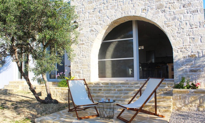 Kamilari Villa | Villa Marikami, an amazing new stone built house in Kamilari