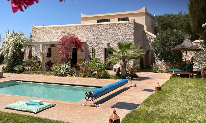 Ghazoua Villa | Villa not overlooked - 2/8 p- Hammam - Wifi - Pool