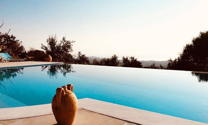 Pylos-Nestoras Villa | Villa Ocean View with private infinity pool and sea views