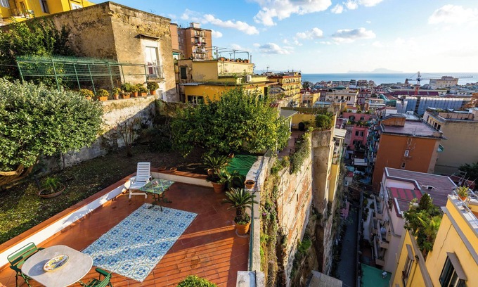 Vittorio Emanuele Apartment | Villa Paola - Hidden Panoramic Garden and Terraces by Napoliapartments