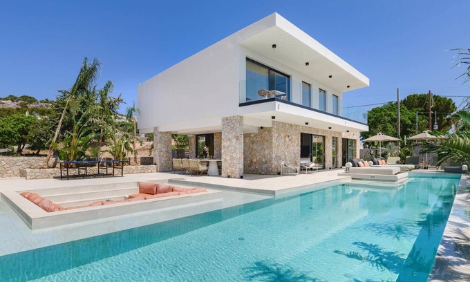 Pefkos Villa | Villa Pefkos Sunset by Villa Plus