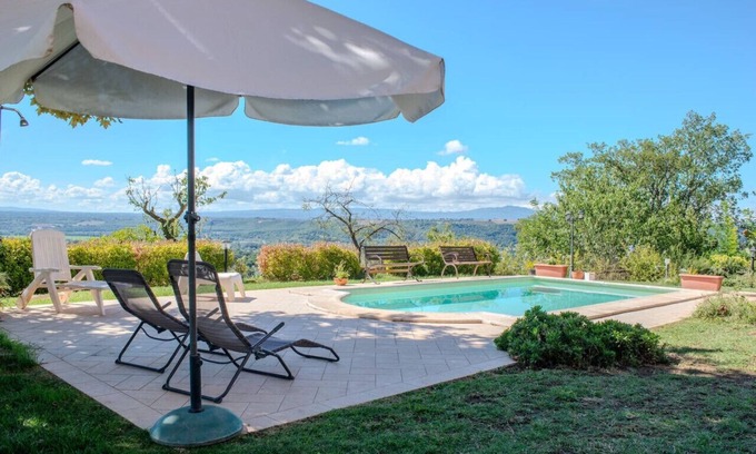 Otricoli House | Villa Penta - Private Pool with Mountain View
