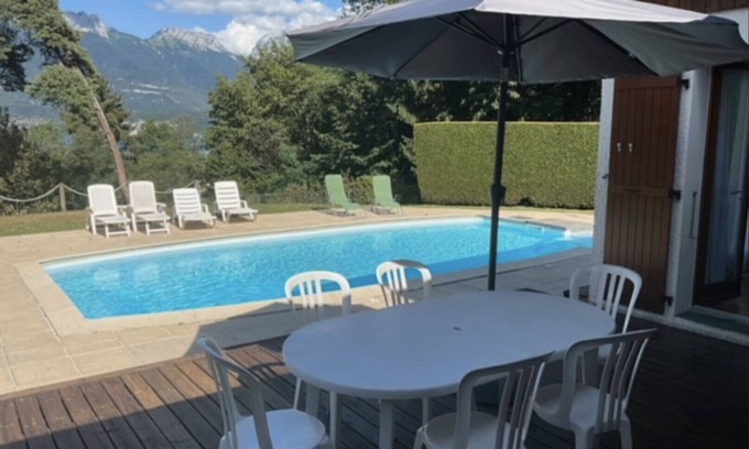 Cessenaz Villa | Villa piscine, vue lac et montagne - OG IMMO