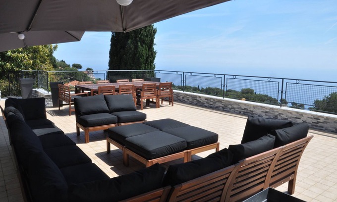 Cap d'Ail Villa | Villa SKYLINE Enjoy 360 ˚ panoramic view between the sea and the Alpes!
