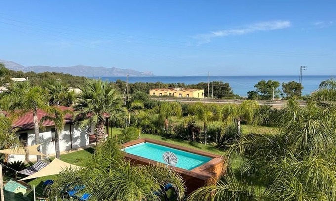 Balestrate Villa | Villa Solemare Verde Privat Pool.