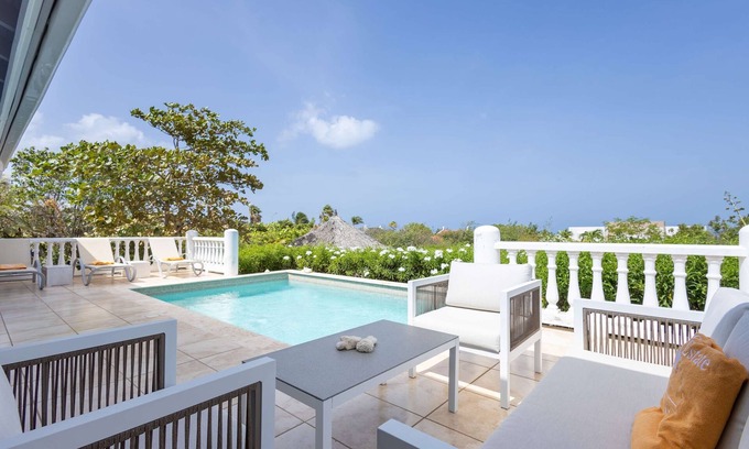 Sint Willibrordus Villa | Villa Strea Nobo - With Private Pool Ocean View