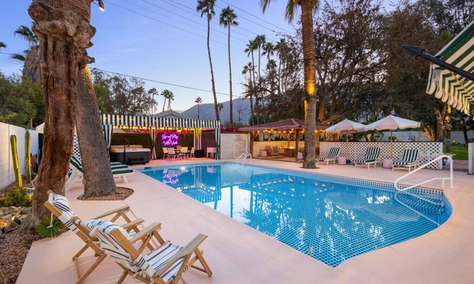 Racquet Club West House | Villa Verde Estate: Private Pool, Hot Tub, EV Charger, Allows Pets